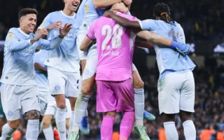 Manchester City Menang Adu Penalti Atas Brighton di Piala Liga