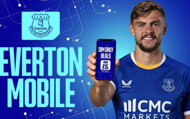 Everton Luncurkan Layanan Seluler Berhadiah Atribut Klub